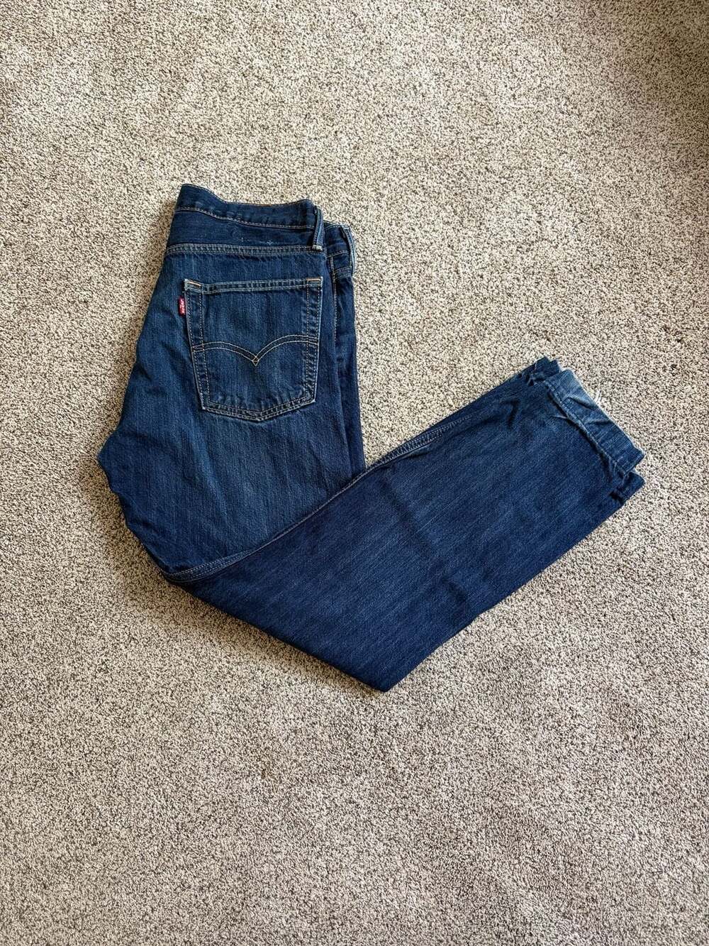 Levi's 513 Slim Straight Leg Blue Jeans Size 33x30